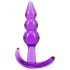 B Yours - paarse anale plug met bolletjes