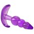 B Yours - paarse anale plug met bolletjes