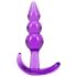 B Yours - paarse anale plug met bolletjes