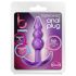 B Yours - paarse anale plug met bolletjes