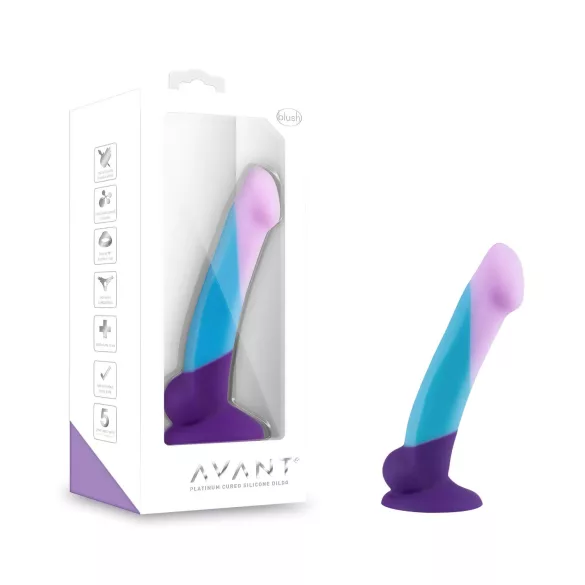 Avant Purple Haze - dildo met zuignap - siliconen - paars multicolor