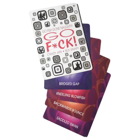 GO F*CK - seksspel kaarten - Kama Sutra standjes - 52 stuks