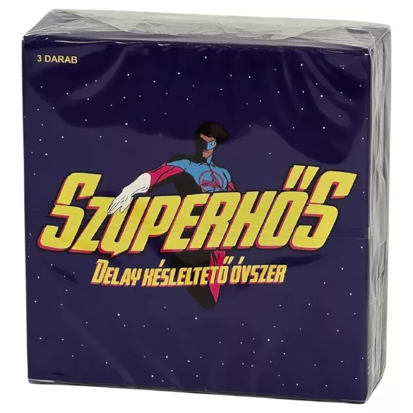 Superheld - condoom met vertraagde werking (3 stuks)