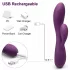 Engily Ross Bacall 2.0 - vibrator met clitorisstimulator en G-spot - paars