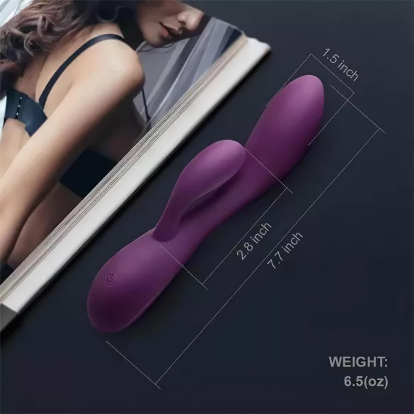 Engily Ross Bacall 2.0 - vibrator met clitorisstimulator en G-spot - paars