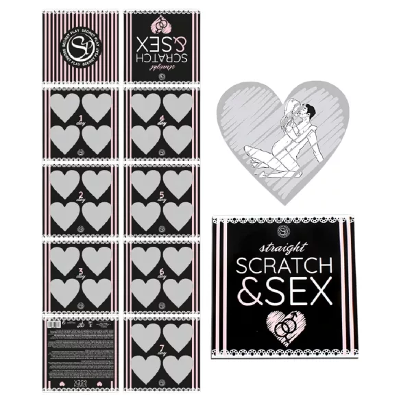 Secret Play Scratch & Sex Straight - kraslot-sekshoudingen spel voor koppels (in 5 talen)