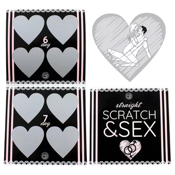 Secret Play Scratch & Sex Straight - kraslot-sekshoudingen spel voor koppels (in 5 talen)
