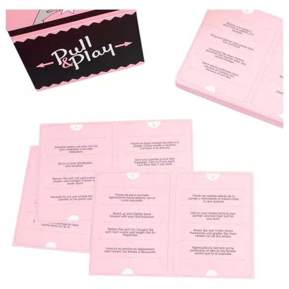 Secret Play Pull & Play - erotisch kaartspel voor koppels (50 kaarten) - in 7 talen