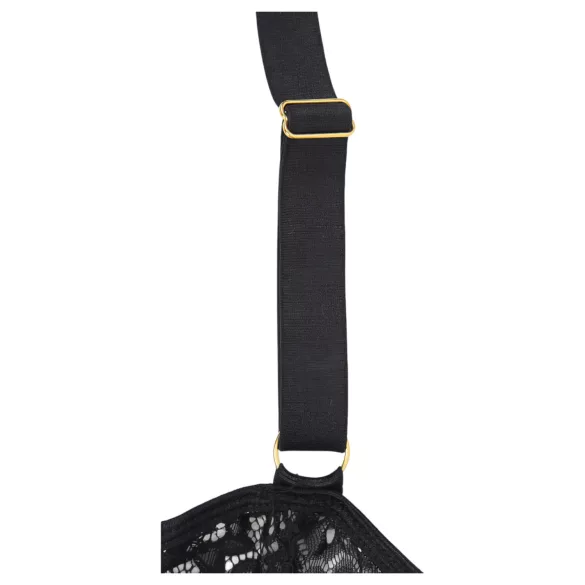 Subblime - gedessineerd body met satijnen riem (zwart)