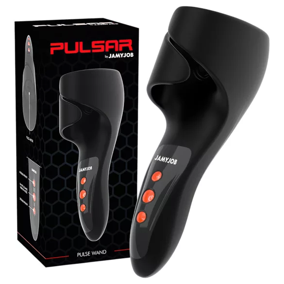 JamyJob - pulserende eikel vibrator - zwart