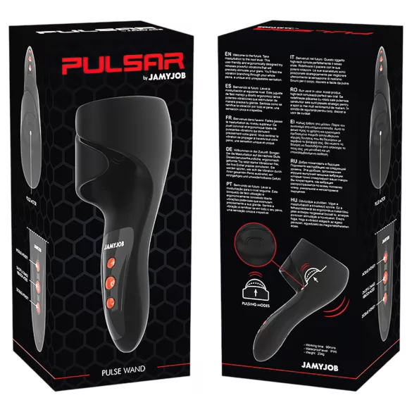 JamyJob - pulserende eikel vibrator - zwart