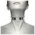Coquette - choker met strasstenen - hart hanger - zwart