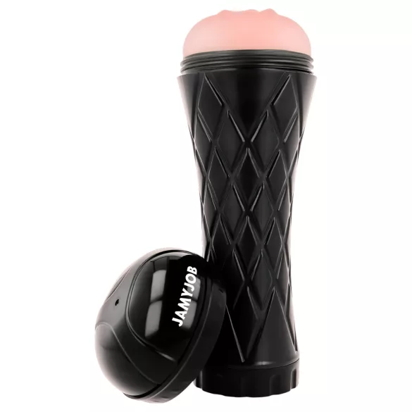 JamyJob - masturbator - realistische vagina - zwart/naturel