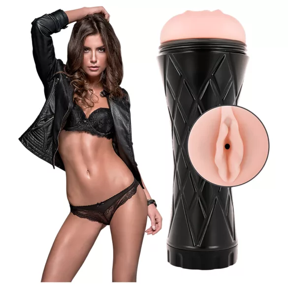 JamyJob - masturbator - realistische vagina - zwart/naturel