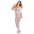 Subblime 951818 - kanten bodystocking met rozenmotief - (wit) - S-L