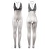 Subblime 951993 - Net Catsuit met Halssieraad - (Zwart) -S-L