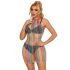 Subblime 952341 - halter nek, regenboog mesh jurk - S-L