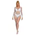 Subblime 952396 - glinsterende catsuit met strass - (wit) - S-L