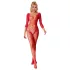 Subblime 952419 - catsuit met strass steentjes - rood - XS-M