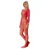 Subblime 952419 - catsuit met strass steentjes - rood - XS-M