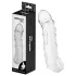 Addicted Toys - penis sleeve met ballenring - transparant - 27 cm