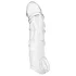 Addicted Toys - penis sleeve met ballenring - transparant - 27 cm