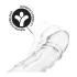 Addicted Toys - penis sleeve met ballenring - transparant - 27 cm
