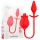 Intense Melanie - clitorisstimulator en vibrator - bewegende tong - rood