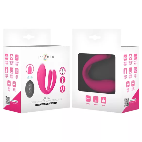 Intense Julia - G-spot en clitorisstimulator vibrator - siliconen - roze