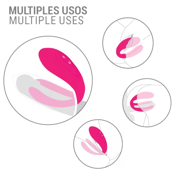 Intense Julia - G-spot en clitorisstimulator vibrator - siliconen - roze