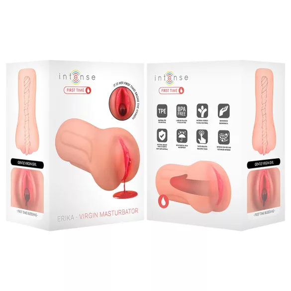 Intense First Time Erica - masturbator - levensechte vagina - natuurkleur
