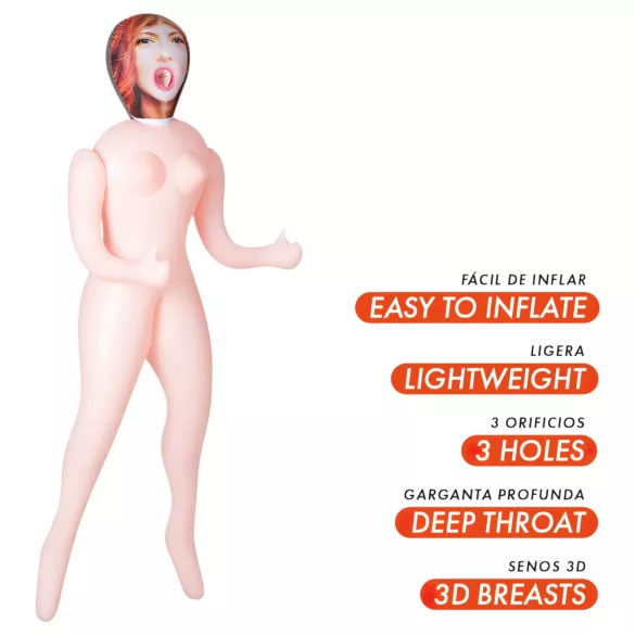 Intense Dolls Scarlett - opblaasbare sekspop - silicone look