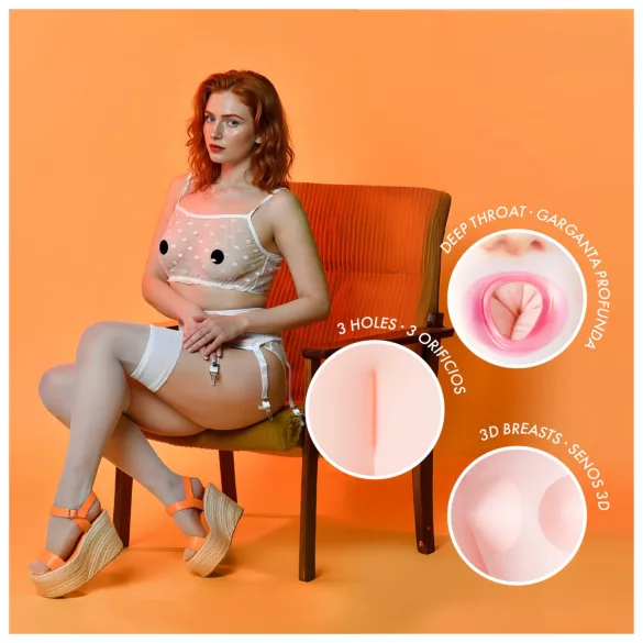 Intense Dolls Scarlett - opblaasbare sekspop - silicone look