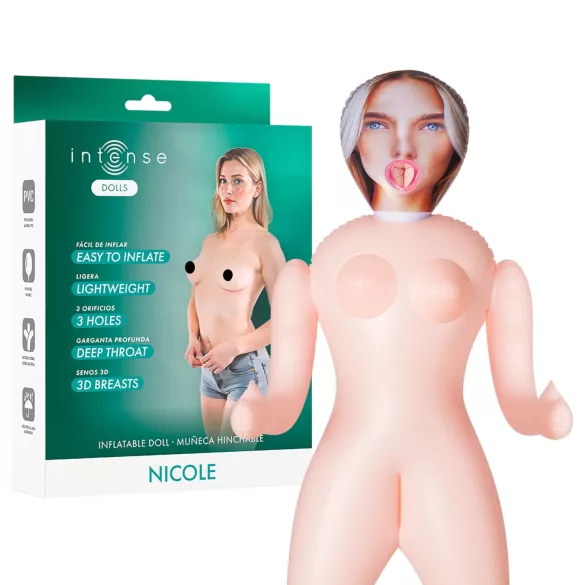 Intense Dolls Nicole - opblaasbare sekspop - vinyl