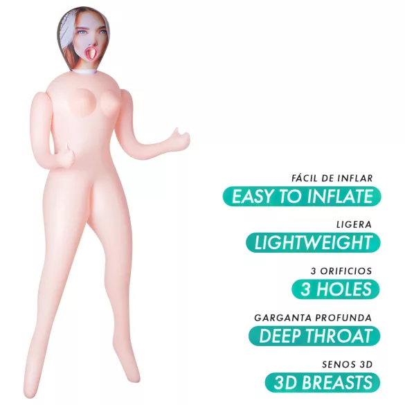 Intense Dolls Nicole - opblaasbare sekspop - vinyl