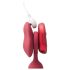 Platanomelón Mobi - 2-delig vibratorset (rood)