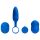Mobi - draadloze duo-vibrator set - blauw