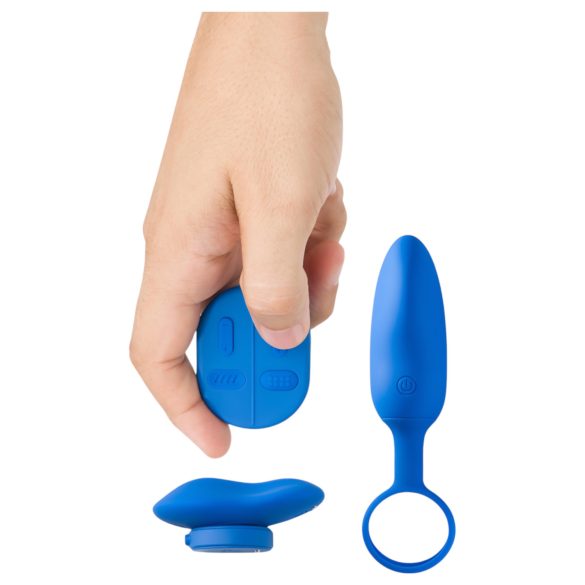 Platanomelón Mobi - oplaadbare, draadloze vibrator set - 2-delig (blauw)