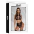 Adalet Evelyn - 3-delige kanten lingerieset (zwart)