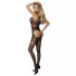 Adalet Kona - open bodystocking - netstof - zwart