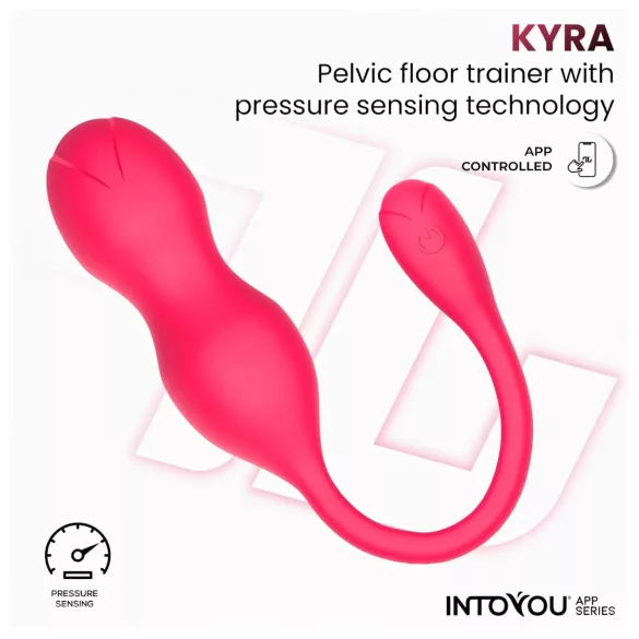 INTOYOU Kyra Pelvic - App-gestuurde vibrerende geishabal (roze)