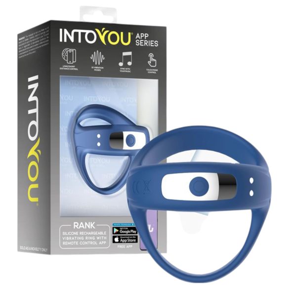 INTOYOU – slimme, vibrerende penis- & balringen (blauw)