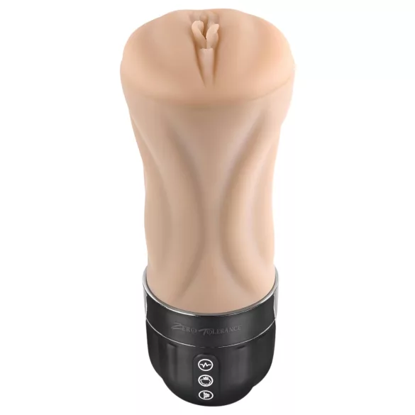 Zero Tolerance - masturbator met zuig- en trilfunctie - huidkleur
