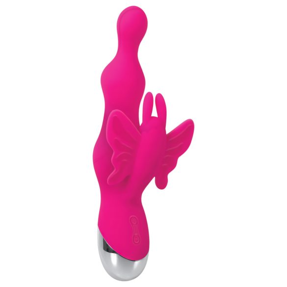Evolved - parel vibrator met clitorisstimulator (roze)