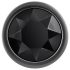 Evolved Black Gem - metalen anale plugset met zwarte edelsteen (zilver)