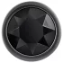 Evolved Black Gem - metalen buttplug set - zwarte steen - zilverkleurig