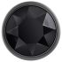Evolved Black Gem - metalen anale plugset met zwarte edelsteen (zilver)