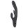 Playboy Rapid Rabbit - oplaadbare clitoris vibrator (zwart)