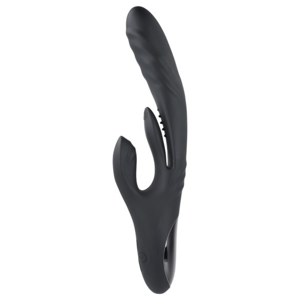 Playboy Rapid Rabbit - oplaadbare clitoris vibrator (zwart)