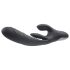 Playboy Rapid Rabbit - oplaadbare clitoris vibrator (zwart)
